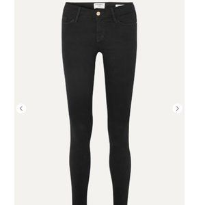 FRAME Le Skinny de Jeanne mid-rise jeans Black petite